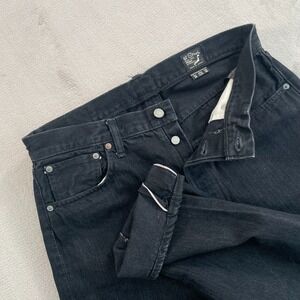 orSlow 105 Standard Fit Japanese Selvedge Denim Jeans Men Medium (32x30) Black